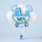 Baby Boy Stroller Balloon Bouquet