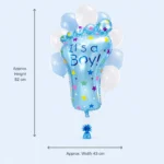 Blue It’s A Boy Foot Balloon Bouquet